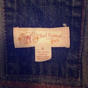 Red Camel cropped Jean Vest for girls
